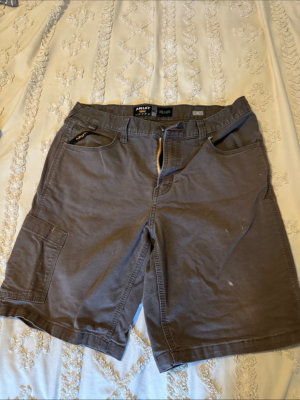Ariat Men's Dark Gray Cargo Work Shorts